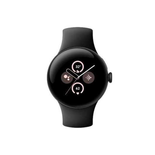 Google Pixel Watch 2 WiFi GPS NFC 41mm AMOLED Noir S/L IP68 SpO2 Pulsomètre Sommeil