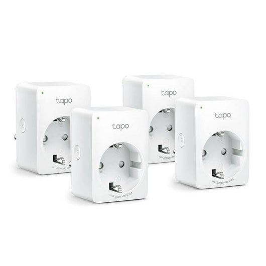 TP-Link Tapo P100 (4-pack) Prise connectée intelligente Wi-Fi, intérieur, blanc