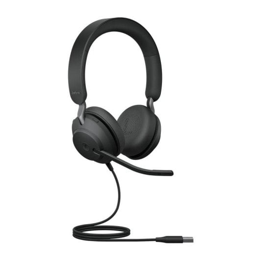 Auricolari Jabra Evolve2 40 SE con cavo USB-A, Binaurali, Microfono boom, Nero