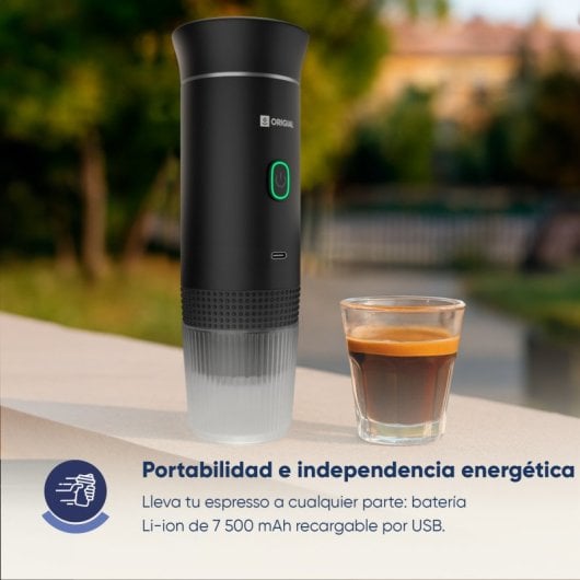 Origial BARISTAWAY BLACK Cafetera Espresso portátil 3 en 1 Negra