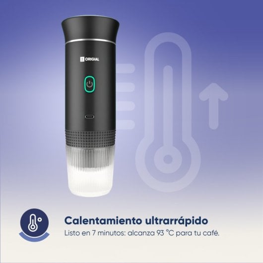 Origial BARISTAWAY BLACK Cafetera Espresso portátil 3 en 1 Negra