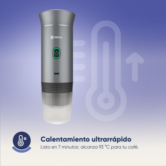Origial BARISTAWAY GREY Cafetera Espresso portátil 3 en 1 Gris