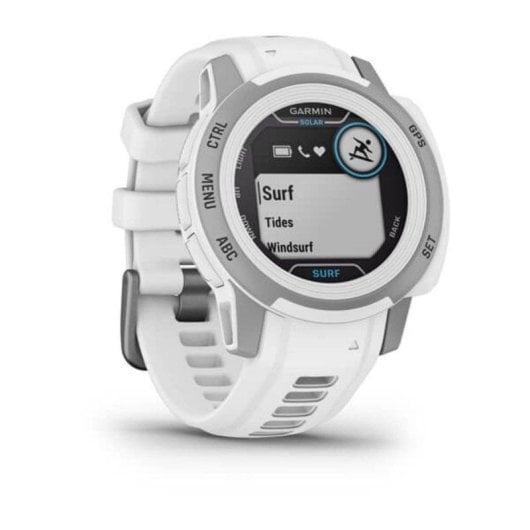 Garmin Instinct 2S Solar Surf Bluetooth GPS NFC 40mm MIP Boîtier Gris Correa Verte 10ATM SpO2 Cardio