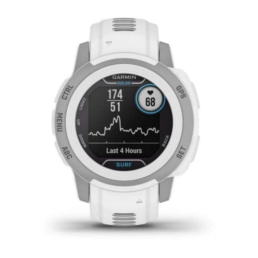Garmin Instinct 2S Solar Surf Bluetooth GPS NFC 40mm MIP Boîtier Gris Correa Verte 10ATM SpO2 Cardio