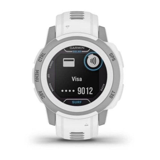 Garmin Instinct 2S Solar Surf Bluetooth GPS NFC 40mm MIP Boîtier Gris Correa Verte 10ATM SpO2 Cardio