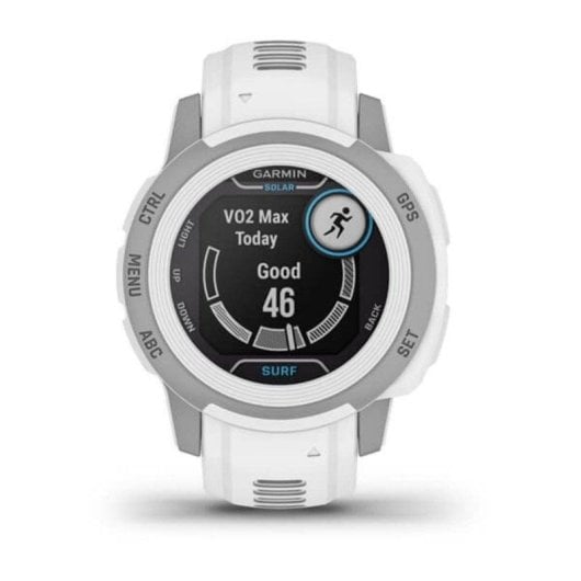 Garmin Instinct 2S Solar Surf Bluetooth GPS NFC 40mm MIP Boîtier Gris Correa Verte 10ATM SpO2 Cardio