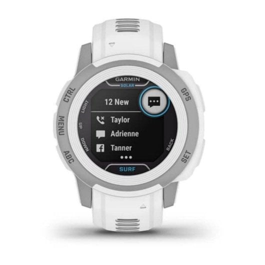 Garmin Instinct 2S Solar Surf Bluetooth GPS NFC 40mm MIP Boîtier Gris Correa Verte 10ATM SpO2 Cardio