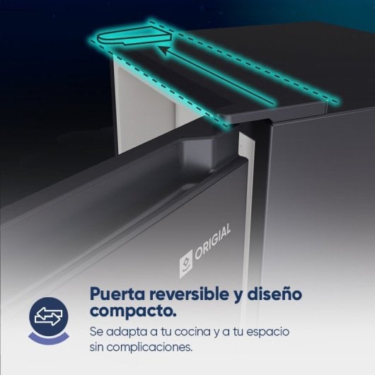 Origial COOL&FREEZE MINI 85 L INOX Frigorífico Bajo Encimera 85 litros E Inox