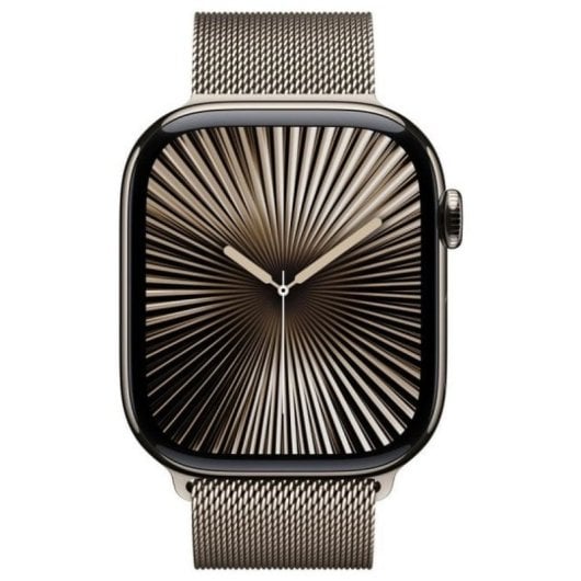 Apple Watch Series 10 GPS + Cellular 64GB Écran OLED Titane Naturel