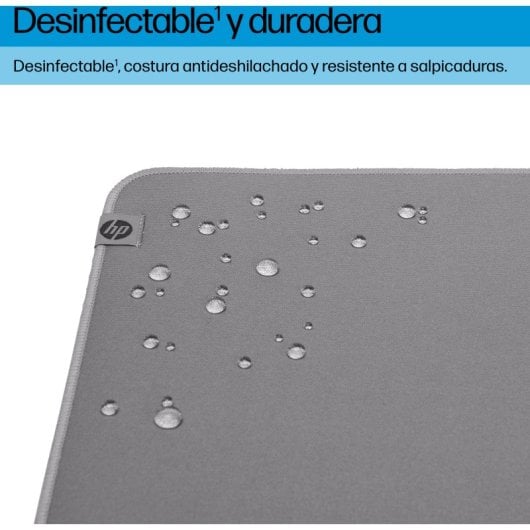 HP 200 Alfombrilla de escritorio Desinfectable, Base Antideslizante, Resistente a salpicaduras, Gris