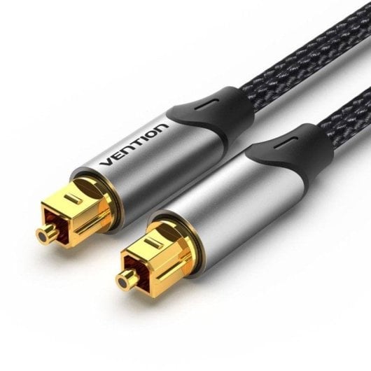 Cavo audio ottico Vention BAVHI 3m Toslink fibra alluminio oro grigio