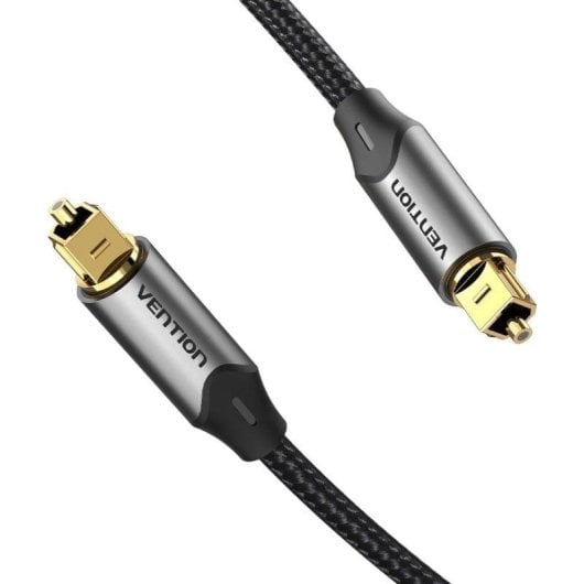 Cavo audio ottico Vention BAVHI 3m Toslink fibra alluminio oro grigio