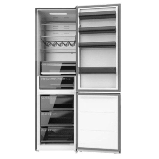 Frigorífico Combi Cecotec Bolero CoolMarket Total No Frost 201cm 456L C Cristal Negro