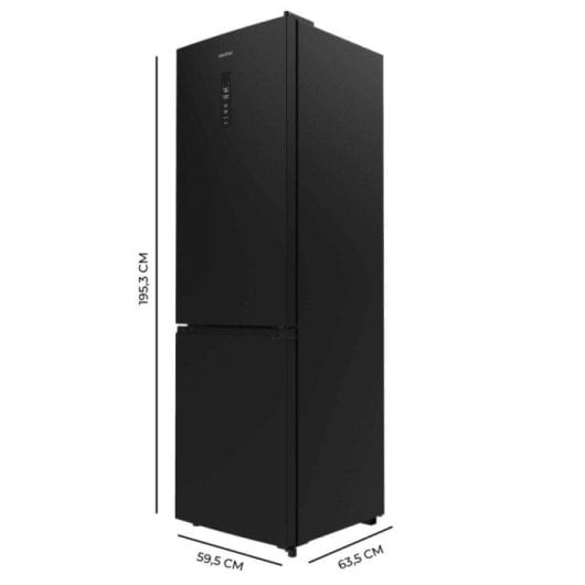 Frigorífico Combi Cecotec Bolero CoolMarket Combi 335 Total No Frost 195cm 335L E Black
