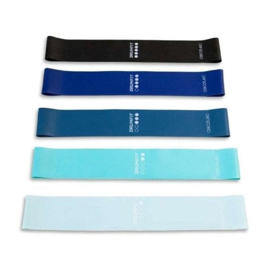Banda de Resistência Cecotec DrumFit Resistance Band Set 5 níveis multicolor 60cm látex