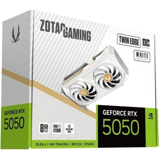 Tarjeta Gráfica Zotac GeForce RTX 5050 Twin Edge OC 8GB GDDR6 Reflex 2 RTX AI DLSS4