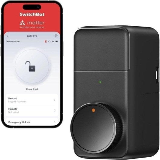 Serratura intelligente SwitchBot Lock Pro Bluetooth Nero gestione chiave wireless
