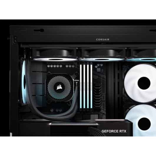 Torre Corsair 4500X RS-R ARGB Cristal Templado Midi Tower Negro USB 3.2 ATX 3x120mm