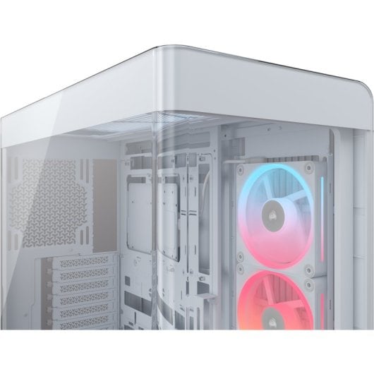 Torre Corsair 4500X LX-R RGB Tempered Glass Blanco Midi Tower 2x140mm USB-C Vidrio templado