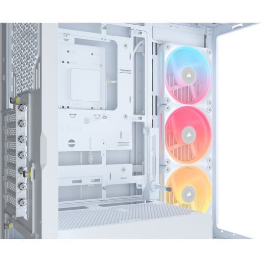 Torre Corsair 4500X LX-R RGB Tempered Glass Blanco Midi Tower 2x140mm USB-C Vidrio templado