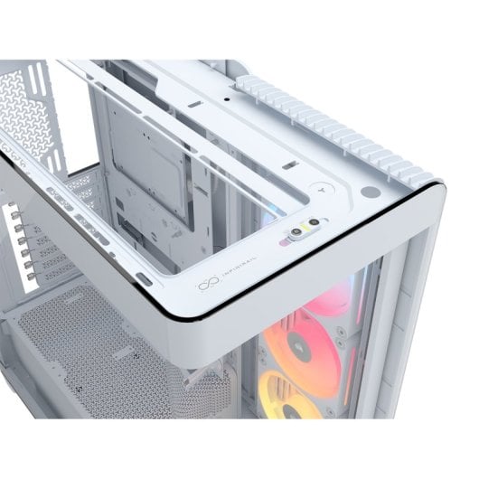 Torre Corsair 4500X LX-R RGB Tempered Glass Blanco Midi Tower 2x140mm USB-C Vidrio templado
