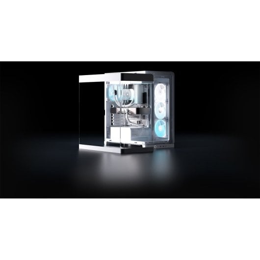 Torre Corsair 4500X LX-R RGB Tempered Glass Blanco Midi Tower 2x140mm USB-C Vidrio templado