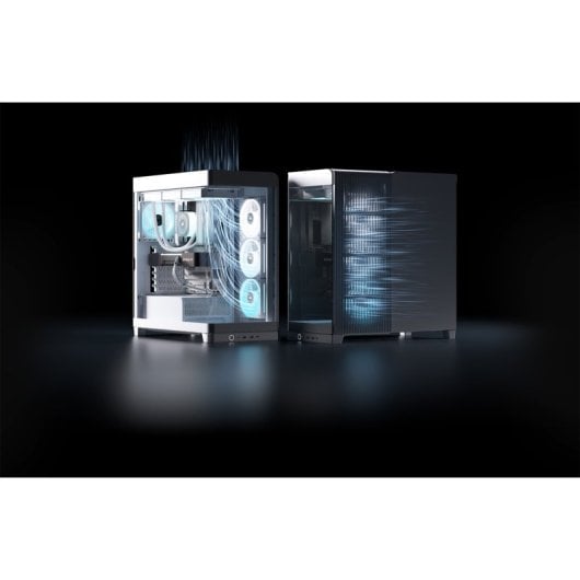 Torre Corsair 4500X LX-R RGB Tempered Glass Blanco Midi Tower 2x140mm USB-C Vidrio templado