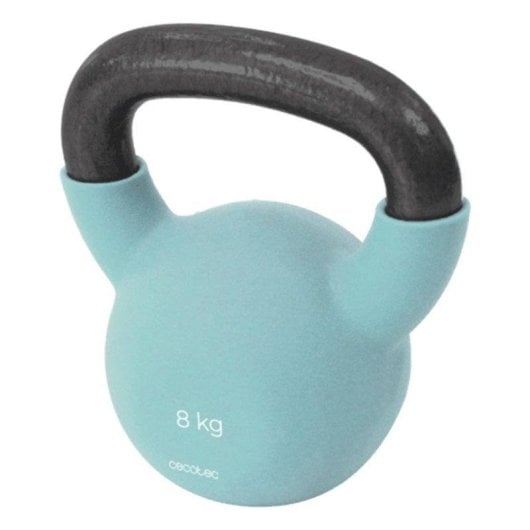 Kettlebell Cecotec 07203 8kg ferro fundido neoprene pega ergonómica azul
