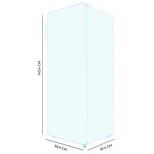Gefrierschrank Cecotec 02788 155L No Frost Multi Airflow Tür Reversibel Klasse E Weiß