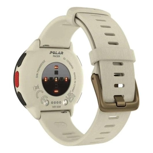 Polar Pacer GPS Bluetooth 5.1 45mm MIP Weiß S/L Wasserdicht bis 5ATM Pulsmesser