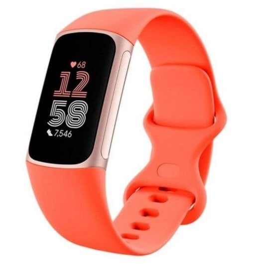 Bracelet d'activité Fitbit Charge 6 AMOLED GPS NFC Écran tactile Corail 7 jours
