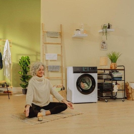 Máquina de Lavar Roupa Cecotec Bolero DressCode 8300 Inverter A 8 kg 1400rpm A Branco Vapor