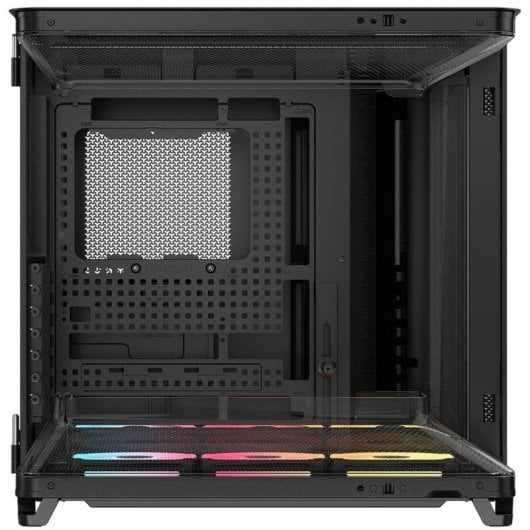 Boîtier en verre trempé triple chambre Corsair AIR 5400 LX-R Link RGB, noir