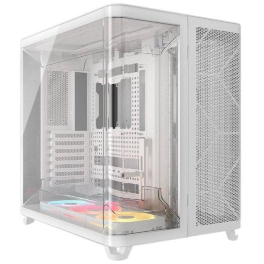 Boîtier Corsair AIR 5400 LX-R LINK Blanc Verre Trempé Triple Chambre RGB
