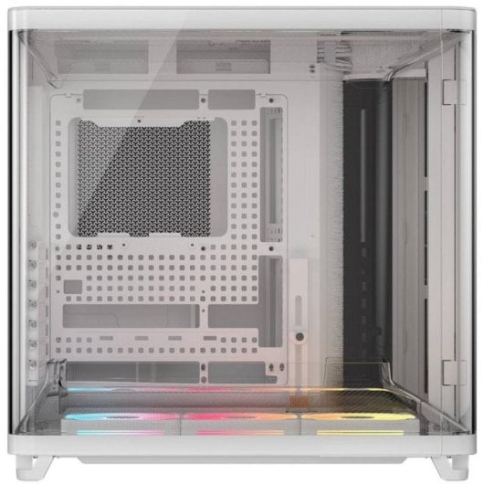 Boîtier Corsair AIR 5400 LX-R LINK Blanc Verre Trempé Triple Chambre RGB