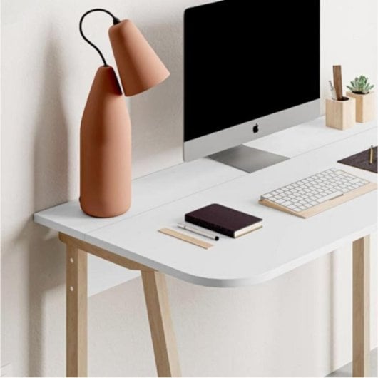 Escritorio Gracula Venprodin blanco 120x60cm melamina resistente fácil montaje