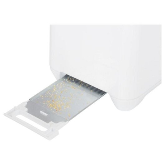 Torradeira Compacta 2 Fatias 750W Controle de Dourado Branco Multifuncional