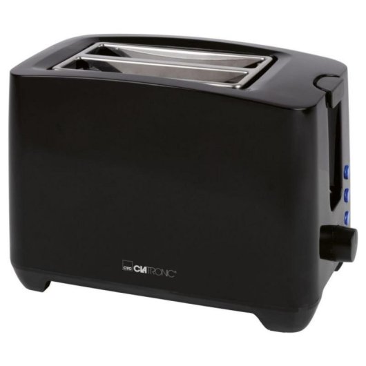 Torradeira Compacta 2 Fatias Preta 750 W Funcões Descongelar Reaquecer