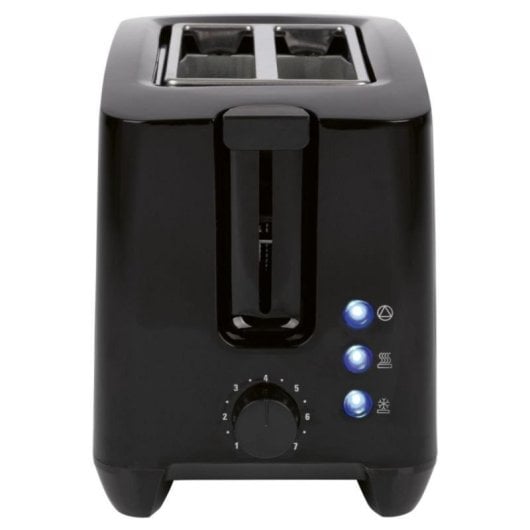 Torradeira Compacta 2 Fatias Preta 750 W Funcões Descongelar Reaquecer
