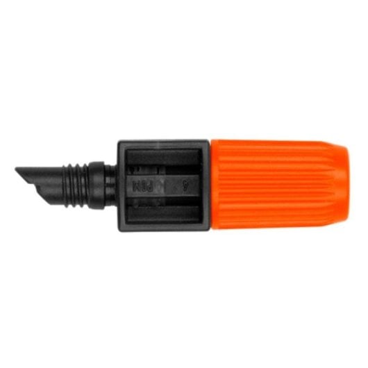 Gocciolatore Regolabile Nero Arancione 10 Pezzi in Plastica 0-10 L/h