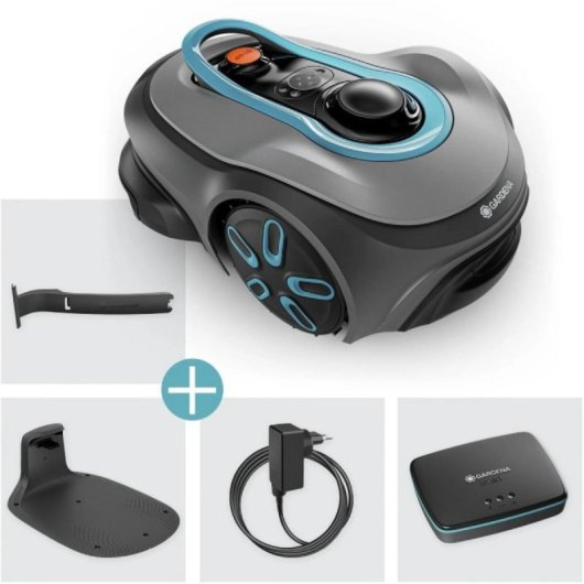 Robot Cortacésped Gardena smart SILENO free 800 m², Technologie LONA, batterie