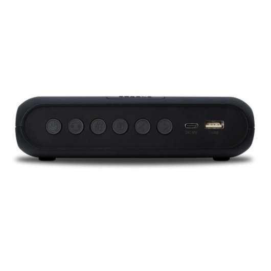 Despertador LED efecto espejo Soft Touch con carga inalámbrica 10W, doble alarma y puerto USB