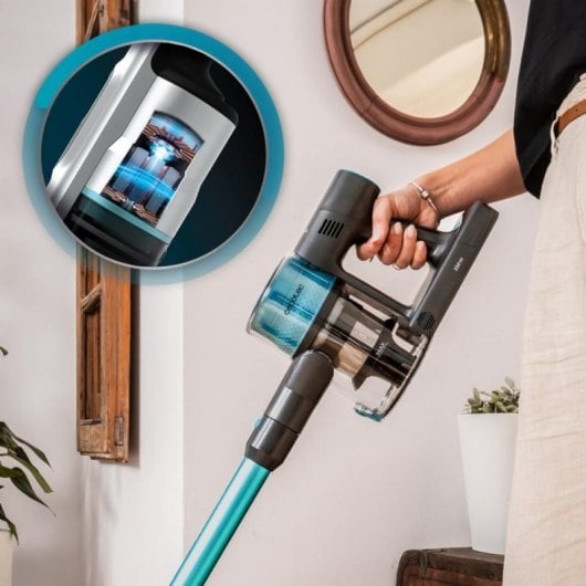 Aspiradora sin cable Cecotec 80AW 20000Pa Motor BDLC 50min HairOut Depósito 1200ml