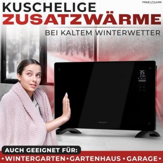 Radiateur Électrique ProfiCare GKH 3119 2000W intérieur avec télécommande et programmateur