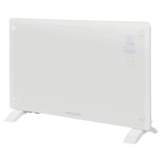 Radiador Elétrico 2000W X-Shape controlo remoto frontal vidro XXL programável seguro infantil