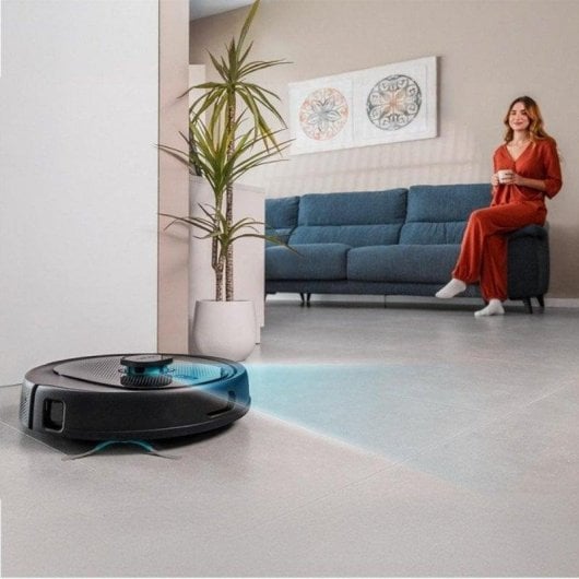 Robot Aspirador AI con Navegación Láser, Succión 10.000 Pa y Mopas Spin Wet
