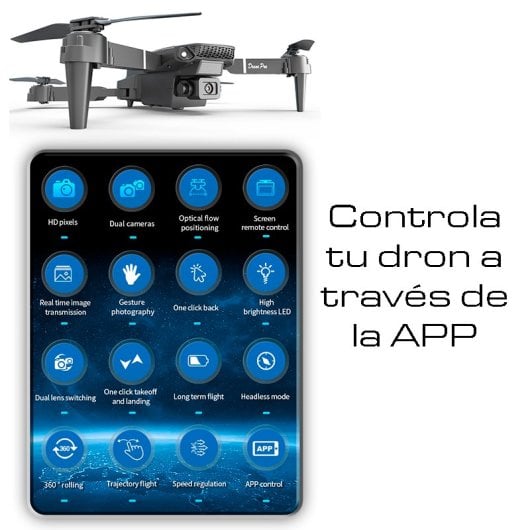 Dron con cámara E88 Pro