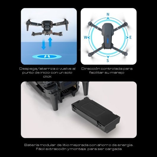 Dron con cámara E88 Pro