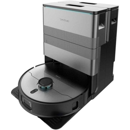 Aspirador Robô com Mopa Cecotec Conga X100 Com Esvaziamento Automatico Navegação Laser+IA 20.000 Pa Com IA Com Camara Especial para Animais