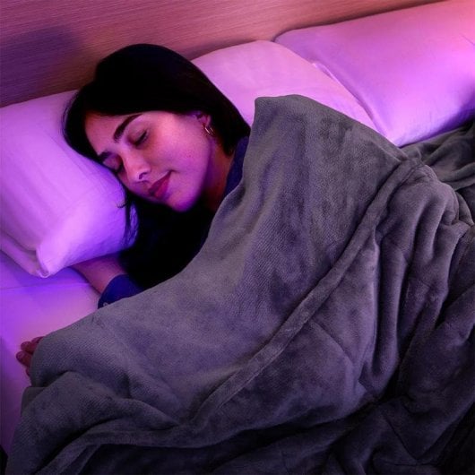 Manta Elétrica Cecotec HeatConfort Weighted 9 kg 180x200 cm 200W 10 Temperaturas